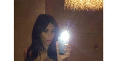 look kim kardashian flaunts major cleavage in latest sexy selfie e news