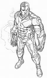 Cyborg Dc Coloring Comics Pages Deviantart Sketch Titans Comic Action Choose Board Teen sketch template