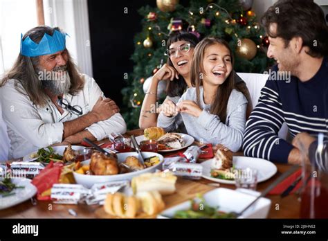family celebrating christmas  res stock photography  images alamy