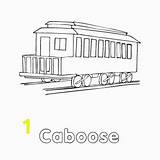 Caboose Printable Homeschooling sketch template