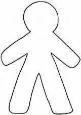 Outline Body Template Clipart Man Human Gingerbread Drawing Person Kids Clip Blank Coloring Printable Figure Children Iron Easy Diagram People sketch template