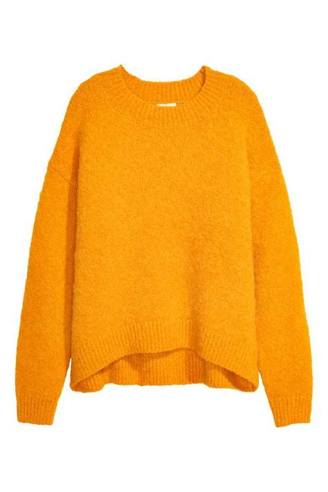 trui van wolmix geel dames hm  sweaters wool blend sweater chunky knit jumper