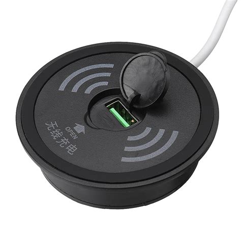 bakeey embedded desktop usb qi wireless charger phone quick wireless charging pad tablet dock