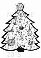 Wars Christmas Star Colouring Tree Request Something Order Custom Made Just sketch template
