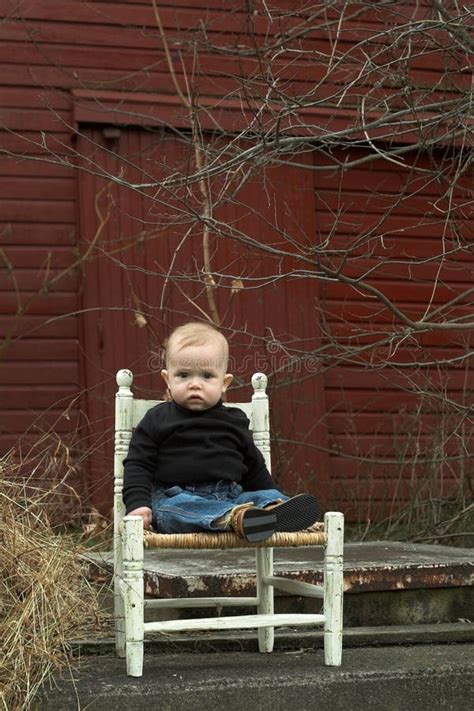 country boy stock photo image  child baby straw