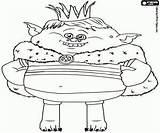 Coloring Trolls Troll Pages King Gristle Printable Colouring Kids Sheets Color Print sketch template