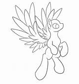 Pegasus Mlp Pony Whiteraven sketch template