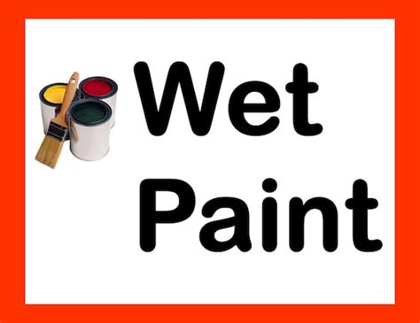 items similar  printable wet paint sign digital signs printable