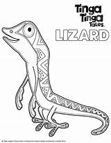 Tinga Colouring Lizard Colorir Chameleon sketch template