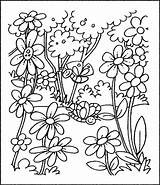 Coloring Seasons Four Pages Kebun Bunga Template sketch template