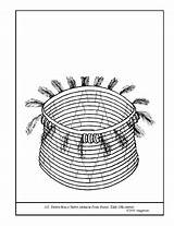Coloring Basket Native American Pomo Lesson Plan sketch template