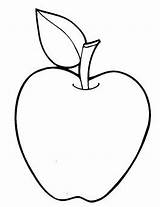 Apple Coloring Clipart Colouring Template Blank Pages Apples Clip Snow Preschool Printable Basket Kids Leaf Cartoon Handprint Shape Library Drawing sketch template
