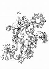 Coloring Flower Pages Pattern Printable Patterns Adults Colouring Designs Templates Floral Color Relive Childhood Popular Sample Choose Board Join Coloringhome sketch template