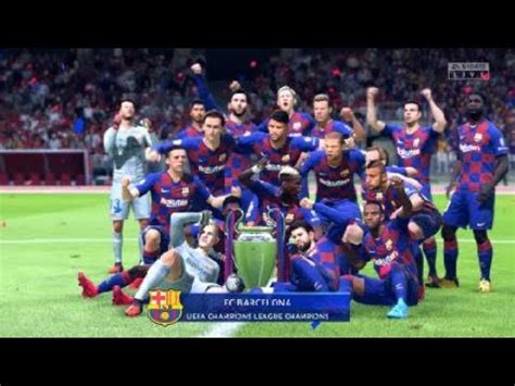 fifa  fc barcelona career mode champions league final youtube