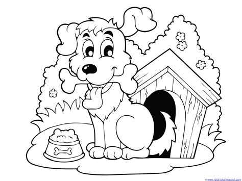coloring pages dog  cats  preschool malvorlage