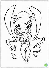 Winx Coloring Pixies Pages Club Popular sketch template