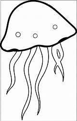 Jellyfish Clipground Cliparting sketch template