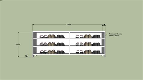 simple shoe rack  warehouse