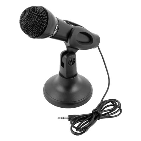 pc computer laptop mm studio speech stand mount microphone mic black