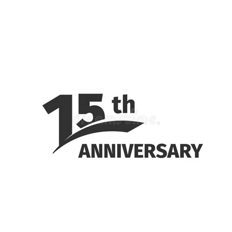 isolated abstract black  anniversary logo  white background