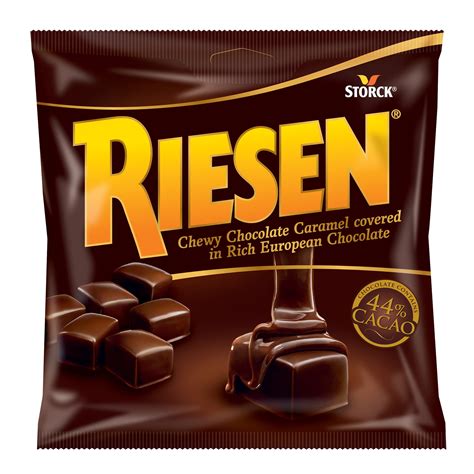 riesen chewy dark chocolate caramel candy  ounce individually
