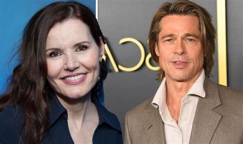 Geena Davis Sex Scene With Brad Pitt Was Hindered By His