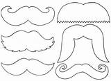 Mustache Printable Printables Pattern Clipart Beard Moustache Template Line Library Mustaches October National Party Peterainsworth Clip Kids sketch template