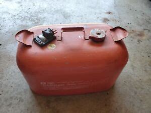 vintage  gallon omc evinrude johnson metal gas tank ebay