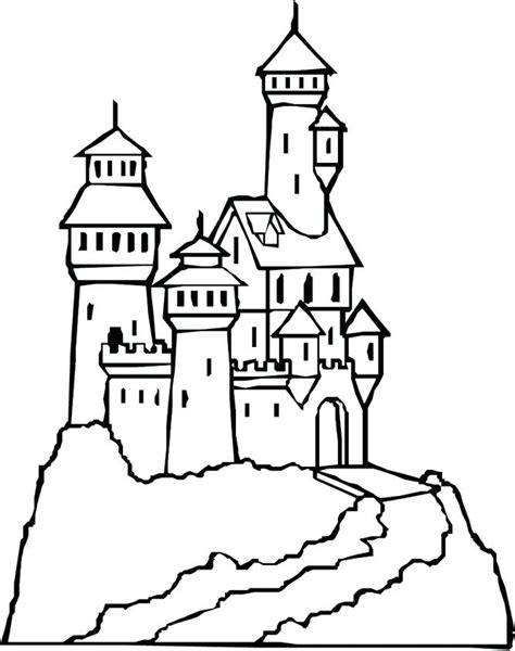 cinderella castle drawing  getdrawings