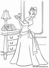 Coloring Pages Tiana Princess Frog Color Princesses Getcolorings Kids Printable Getdrawings Colouring Sheets sketch template