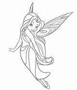 Tinkerbell Colorear Hadas Fairies sketch template