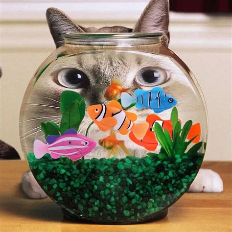 pc battery powered electronic robotic fish swim activated fish toy robotic pet  fishing tank
