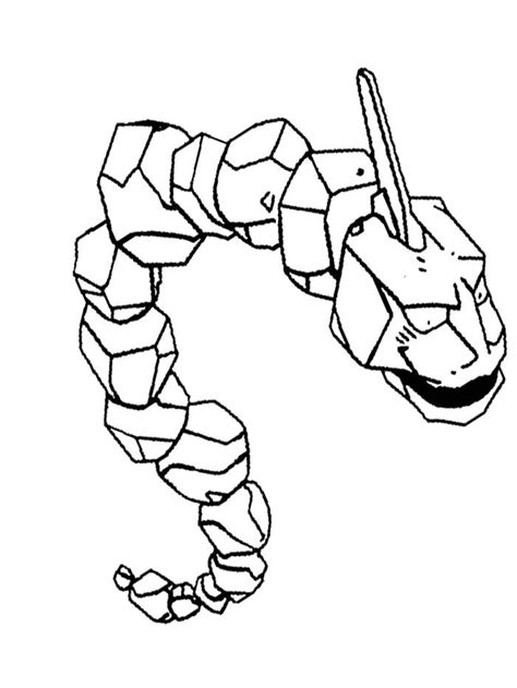 pokemon coloring pages onix clip art library