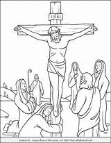 Crucifixion Coloring Pages Jesus Cross Getdrawings sketch template