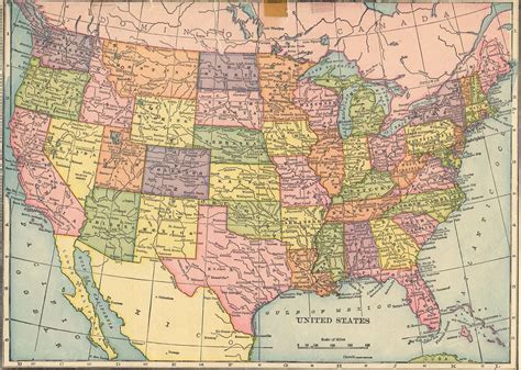 united states   fashioned map   united states  flickr