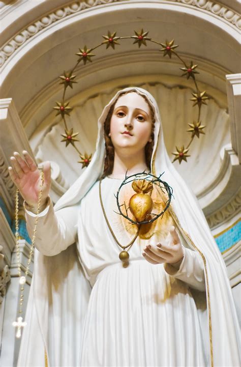 Blessed Virgin Mary Our Lady Of Fatima Statue Basilica