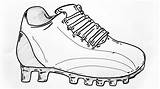 Football Drawing Soccer Cleats Draw Boots Sketch Drawings Paintingvalley sketch template