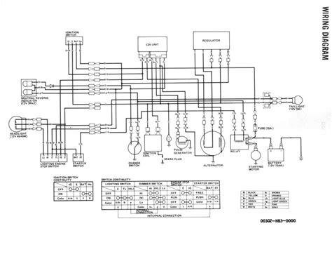 honda  wheeler ignition wiring repair diagram