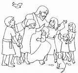 Jesus Coloring Children Loves Pages Little Printable Clipart Kids Child Sunday School Drawing Coloring4free Color Colorluna Sheets Print Book Kinder sketch template