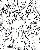Coloring Transfiguration Jesus Pages Mark Kids Sermons Mount Domain Public Matt Popular Materials sketch template