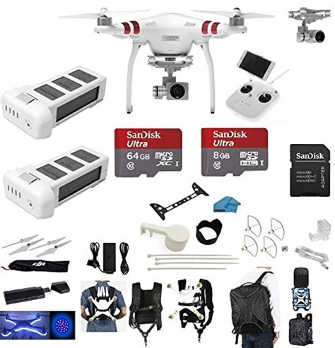 dji phantom  standard quadcopter drone   hd camera    kit dji extra