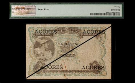 azores bank  portugal numismatics buy sell banknotes portugal canada