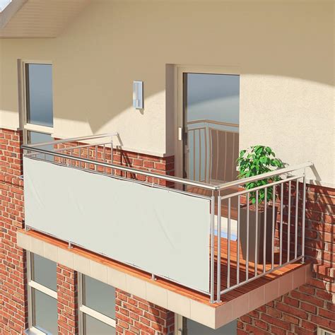 amazonde balconio balkon sichtschutz wasserabweisend balkonbespannung