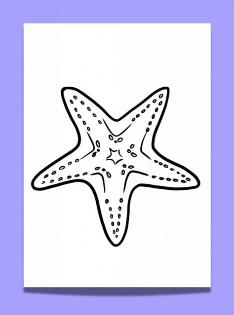 starfish template   starfish printables