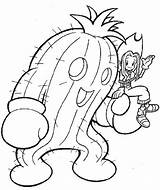 Digimon Coloring Tegninger Dibujos Farver Trickfilmfiguren Cactus Malvorlage Kategorien sketch template