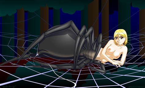 rule 34 2012 arachnid arthropod blonde hair breasts brown eyes drider