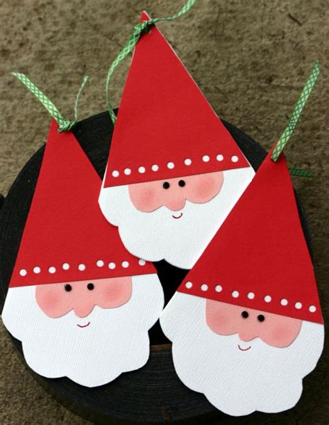 santa t tags holiday paper red and white santa face bearded