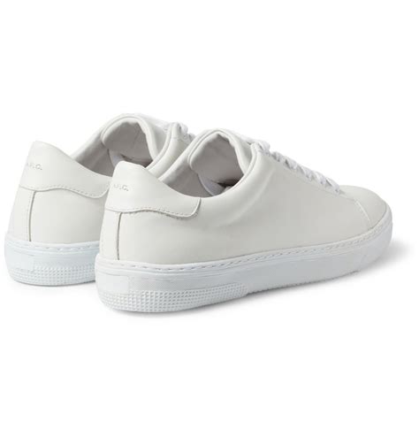 apc leather  top sneakers  white  men lyst