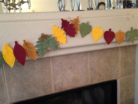 fall leaves garland  home decor