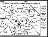 Multiplication Color Number Coloring Pages Kids sketch template